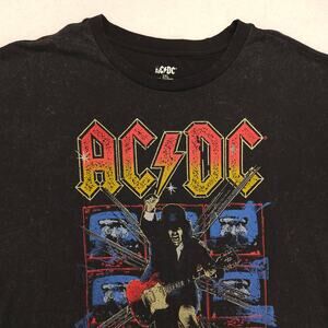 ACDC Band Crew Neck Short Sleeve Graphic T Shirt Mens Size 2XL Black